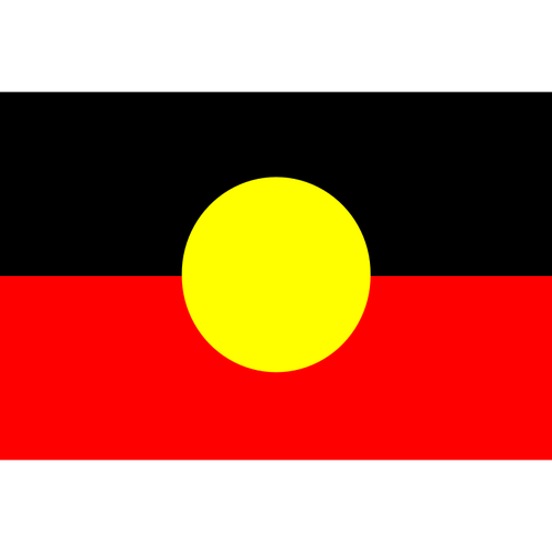 The Australian Aboriginal flag vector image | Public domain vectors