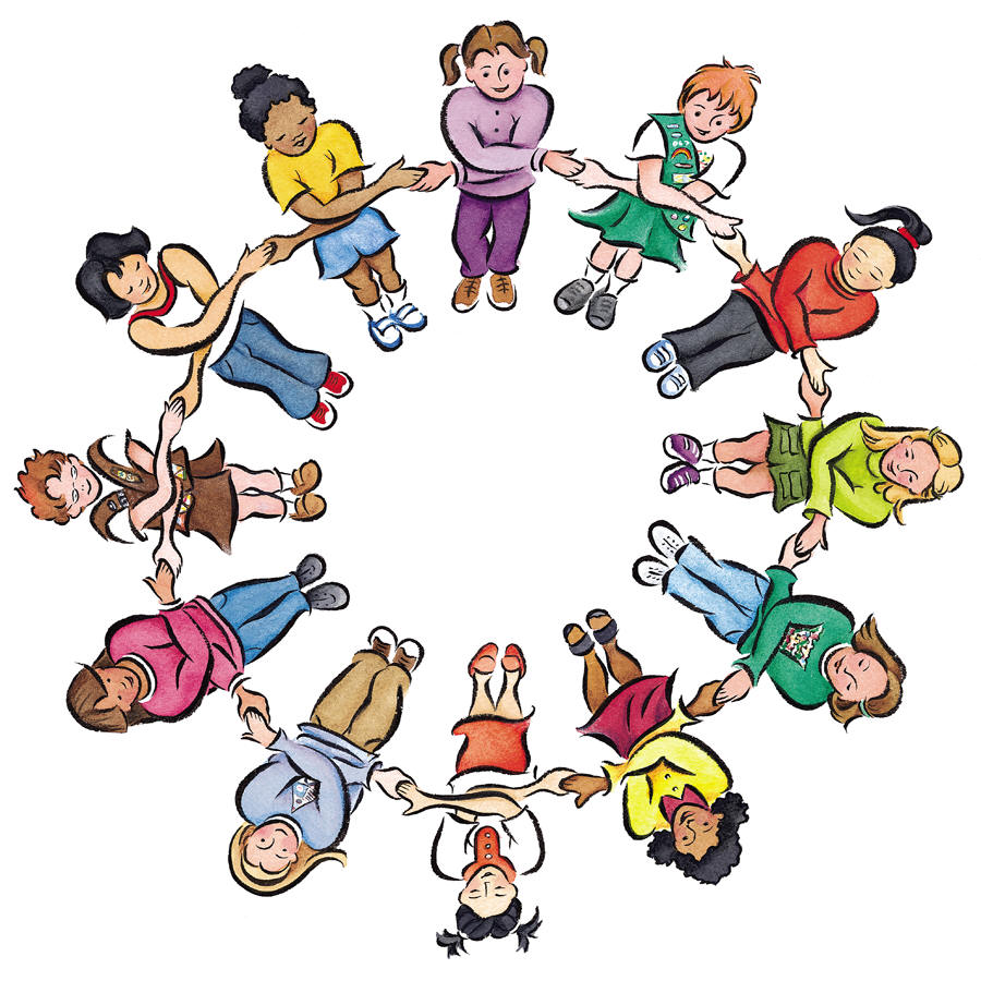 Girl scout troop clipart