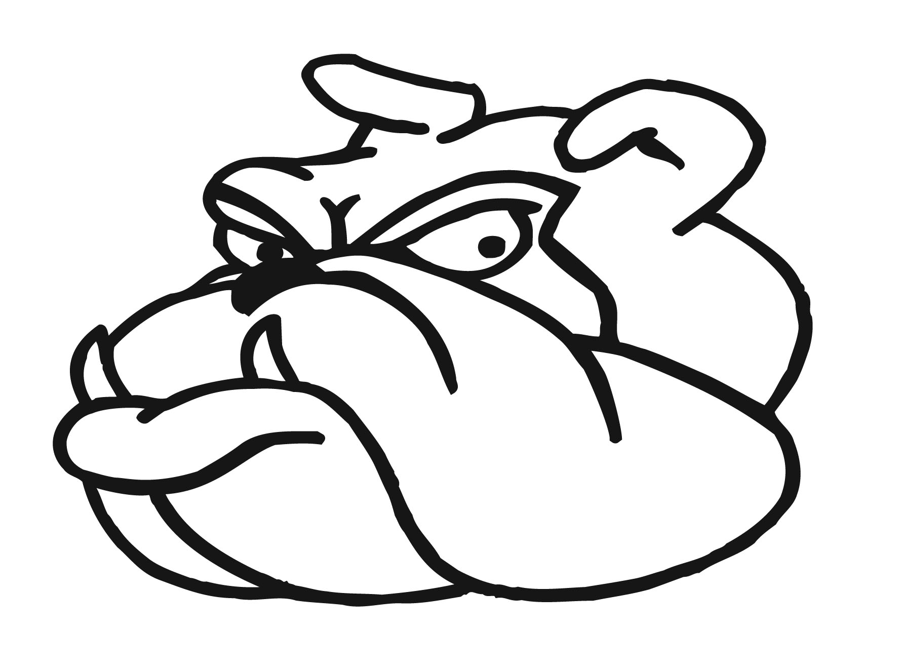 How To Draw Cartoon Bulldog - ClipArt Best