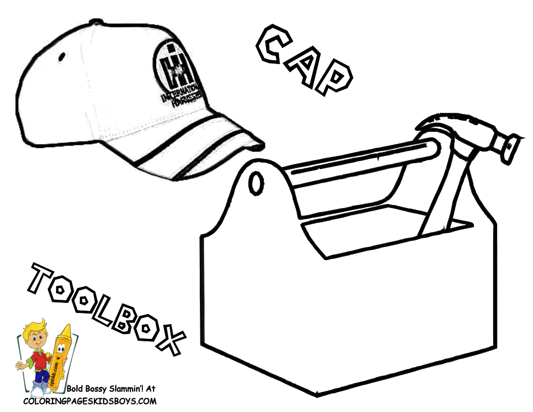Tool Box Coloring Page - AZ Coloring Pages