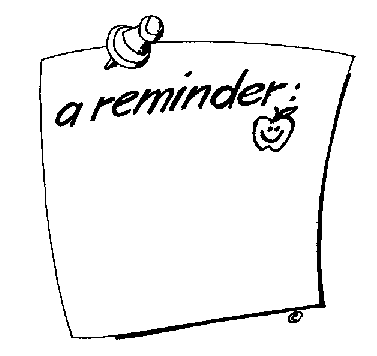 Free Reminder Clip Art