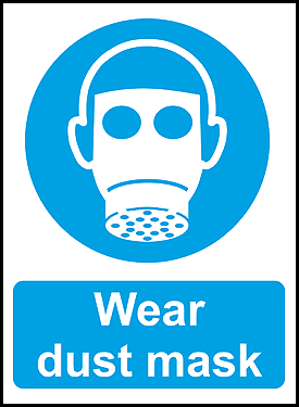 Construction safety signs | wear dust mask outdoor sign (FB106)