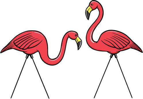 Plastic Flamingo Clip Art, Vector Images & Illustrations
