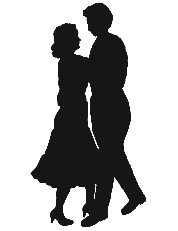 Ballroom dancing clipart silhouette