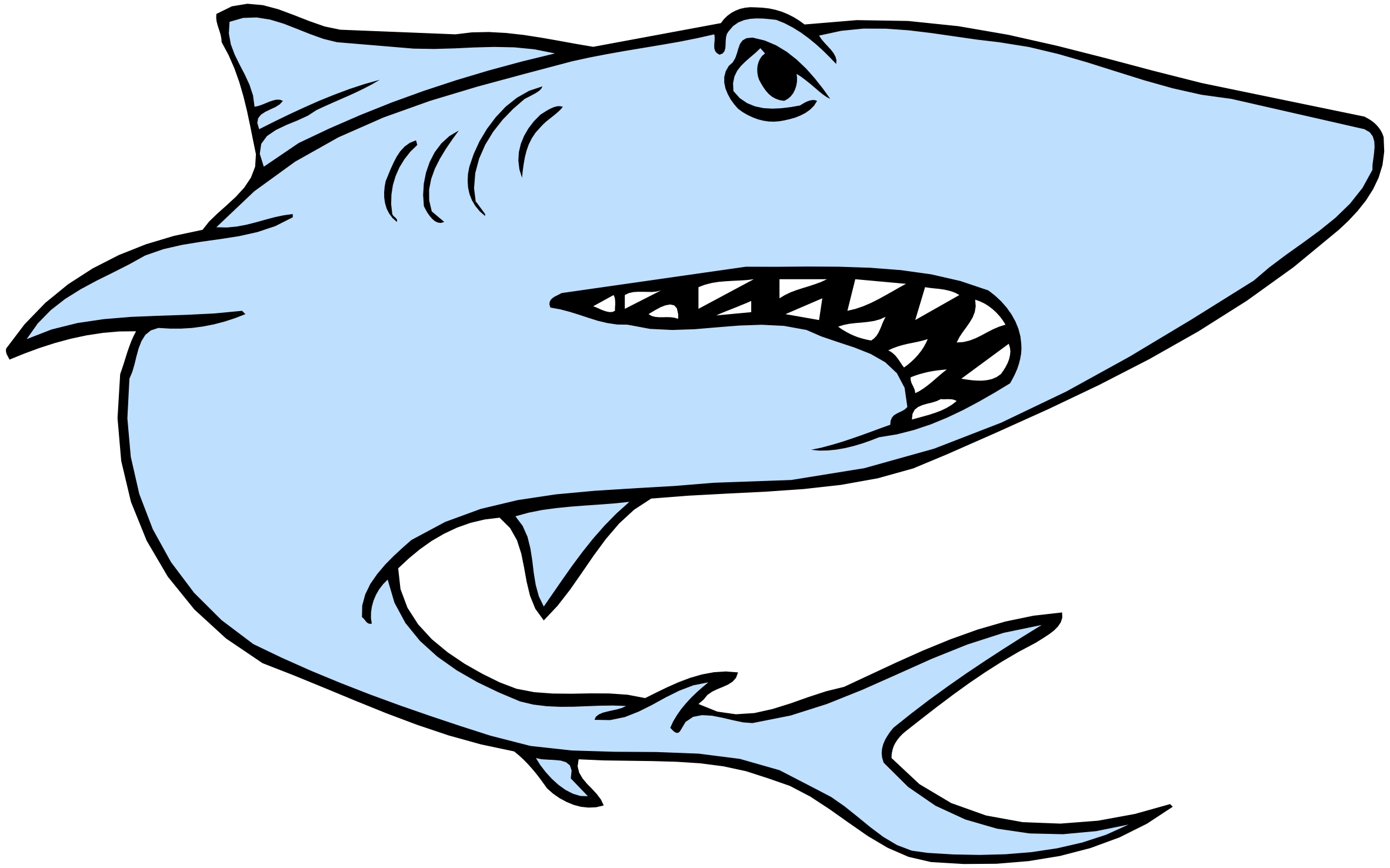 Cartoon Shark Clipart