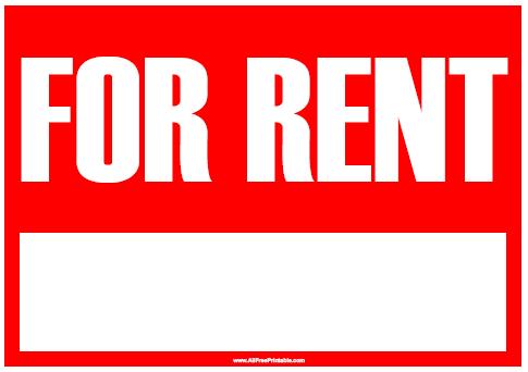 MAKE FREE For Rent Signs - ClipArt Best
