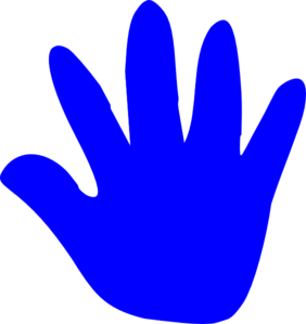 Right hand outline clipart