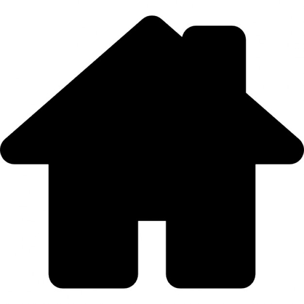 House black shape for home interface symbol Icons | Free Download