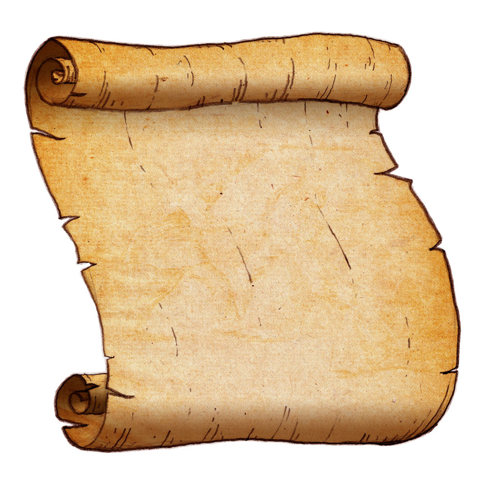 Parchment scroll clipart