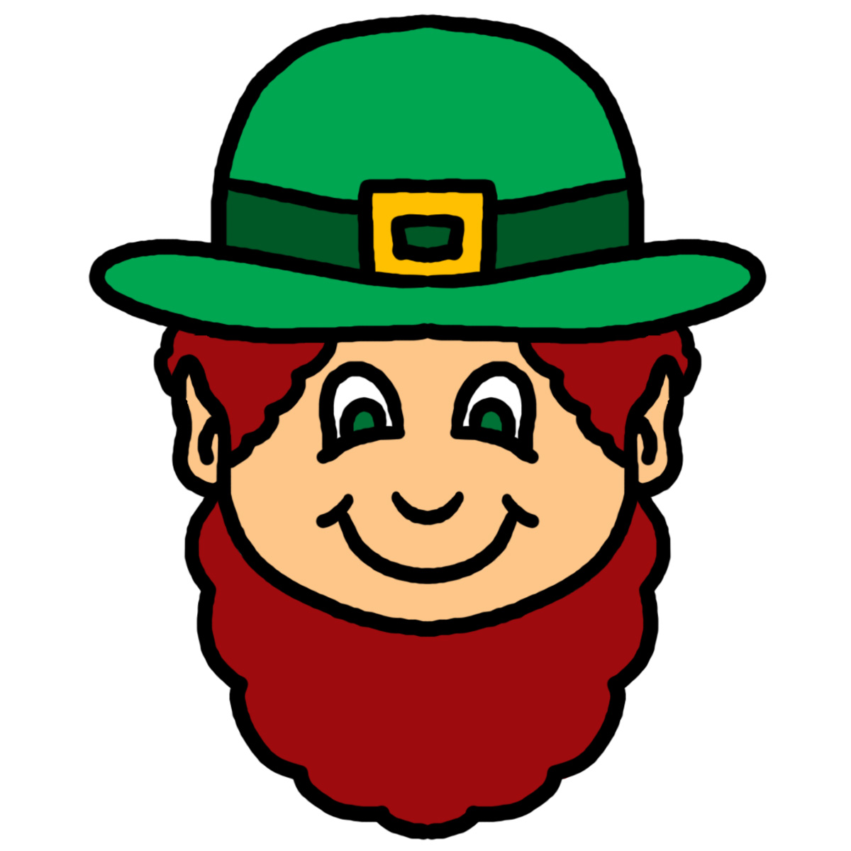 Free cute leprechaun faces clipart - ClipartFox