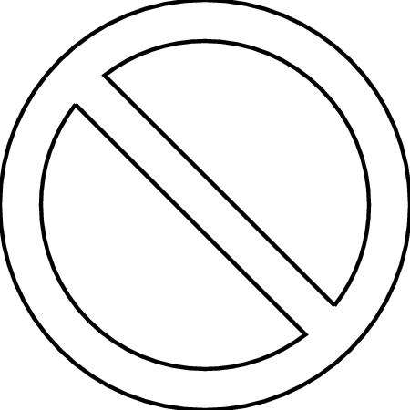 Do not symbol clip art
