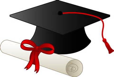 Cap and gown clipart for graduation