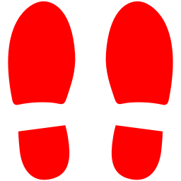 Red Shoe Footprints – images free download