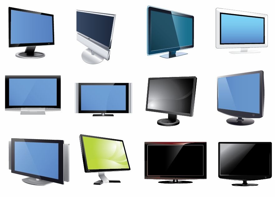 TV and Monitor Vector Set | Free Vector Graphics | All Free Web ...