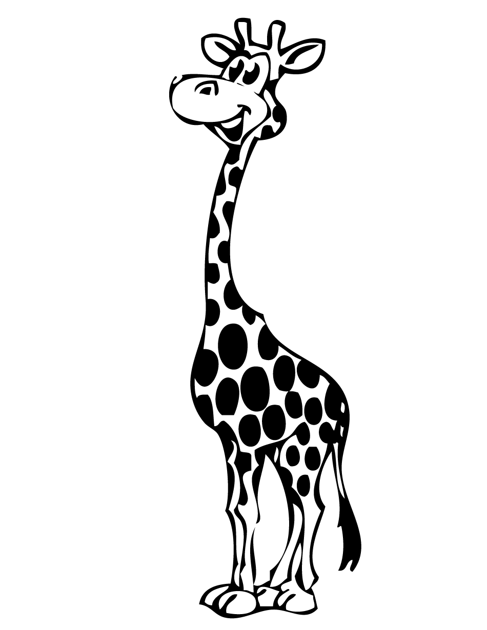 Free Printable Giraffe Coloring Pages | H & M Coloring Pages ...