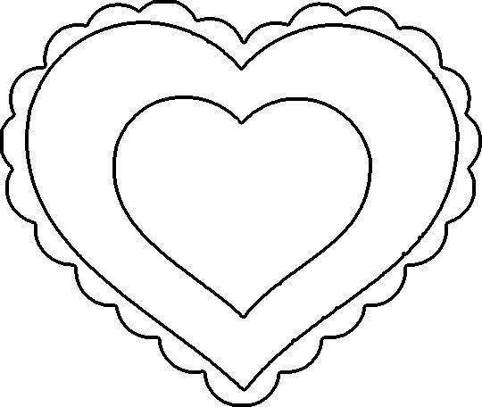 valentine clipart to color - photo #45