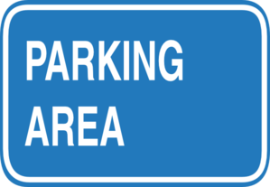 Blue Blank Parking Sign Clip Art - vector clip art ...