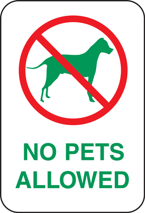No Animals Allowed Sign - ClipArt Best