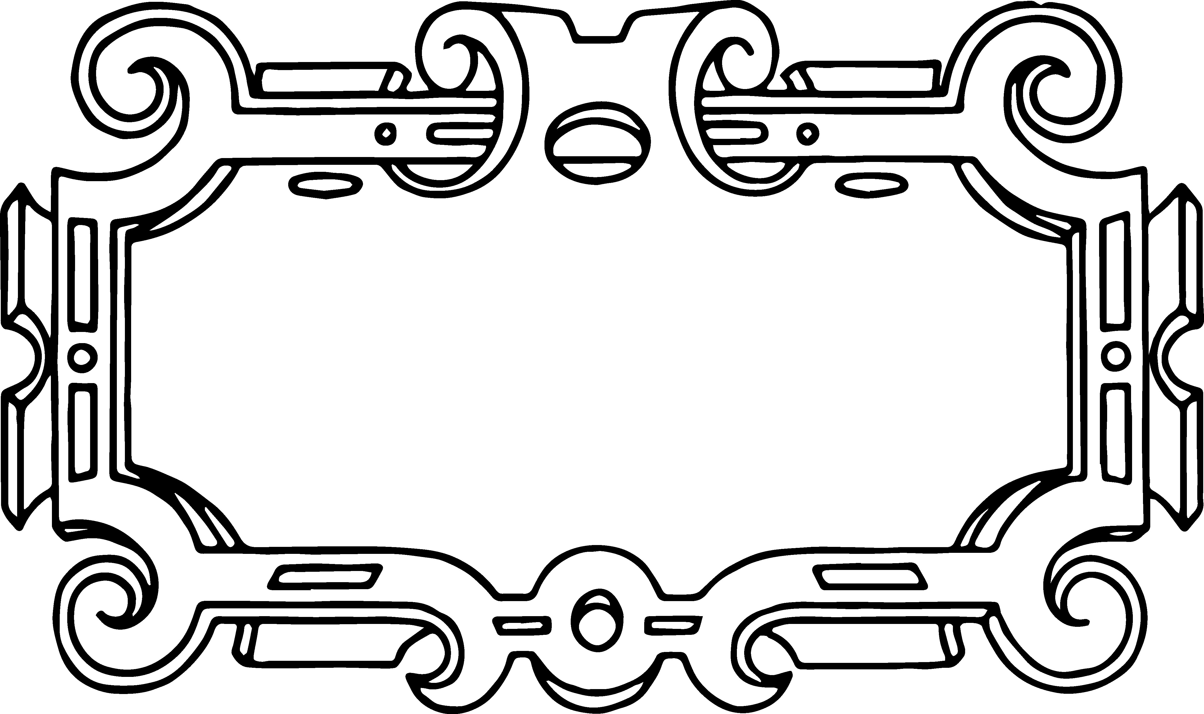 Free Vector – Ornate Frame Border Clip Art Image | Oh So Nifty ...