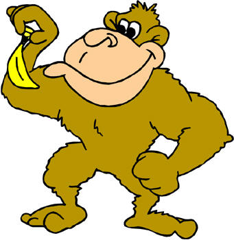 Picture Of Monkey With Banana - ClipArt Best
