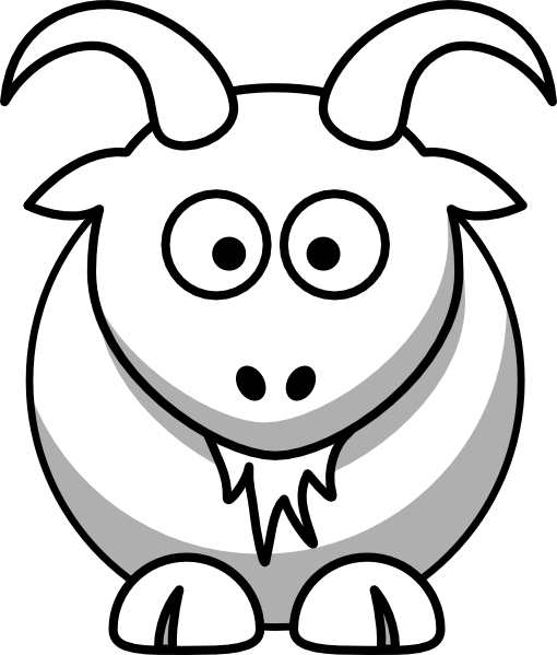Outline Drawing Of A Goat Clipart Best