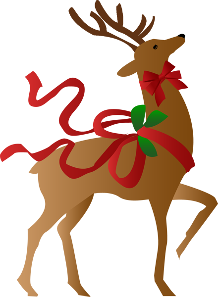 christmas reindeer clipart free - photo #2