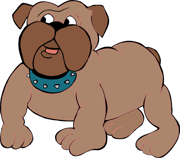 Curious Bulldog Cartoon Clip art - Animal - Download vector clip ...
