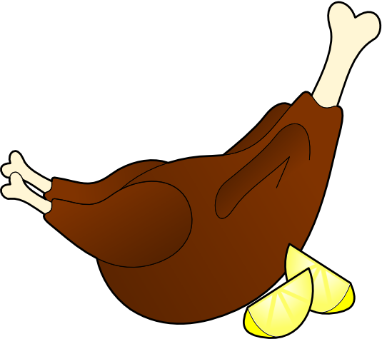 Chicken Leg Piece Drawing - Aria Art