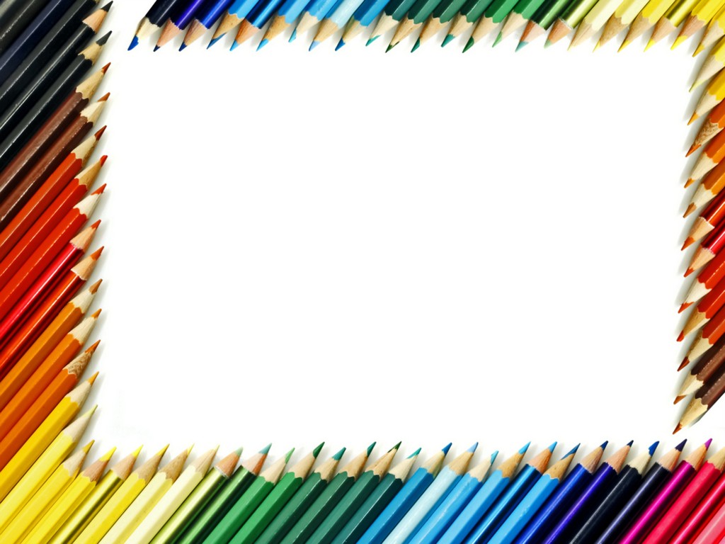 Colored Pencils Border — Stock Photo © Fikmik 2062775