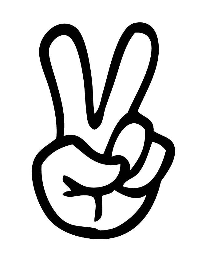 Peace Sign Coloring Page | H & M Coloring Pages