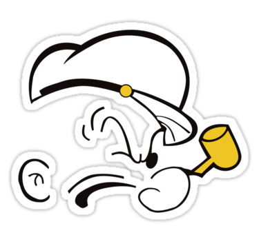 Popeye the Sailor" Stickers by kashley | Redbubble
