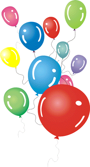 free animated clipart birthday balloons - photo #24