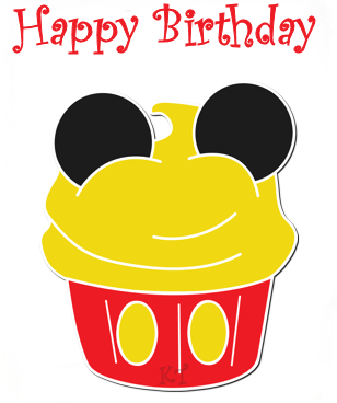 ºoº Printable Disney Birthday Greeting Cards - Disney-