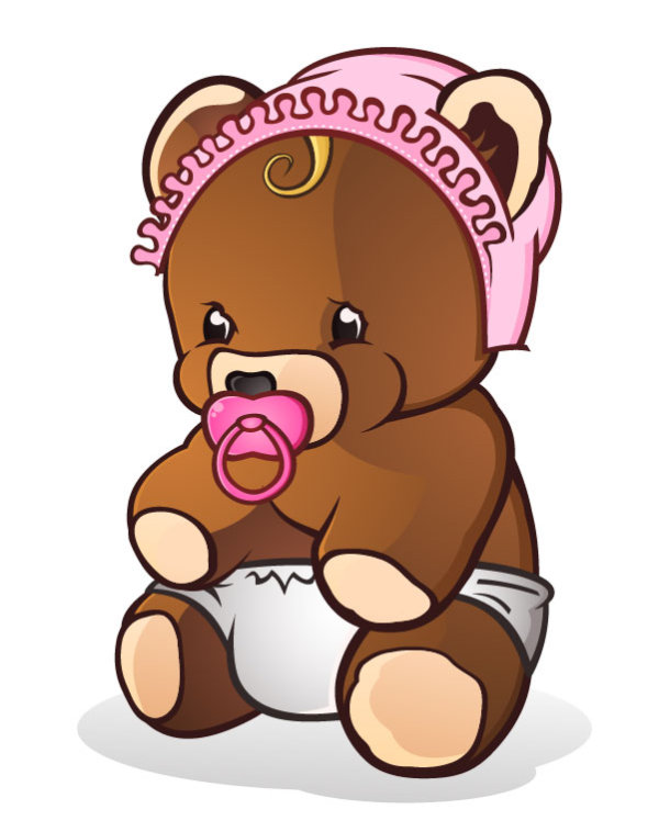teddy bear vector for free download
