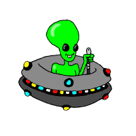 UFOs and alien space craft gif animations