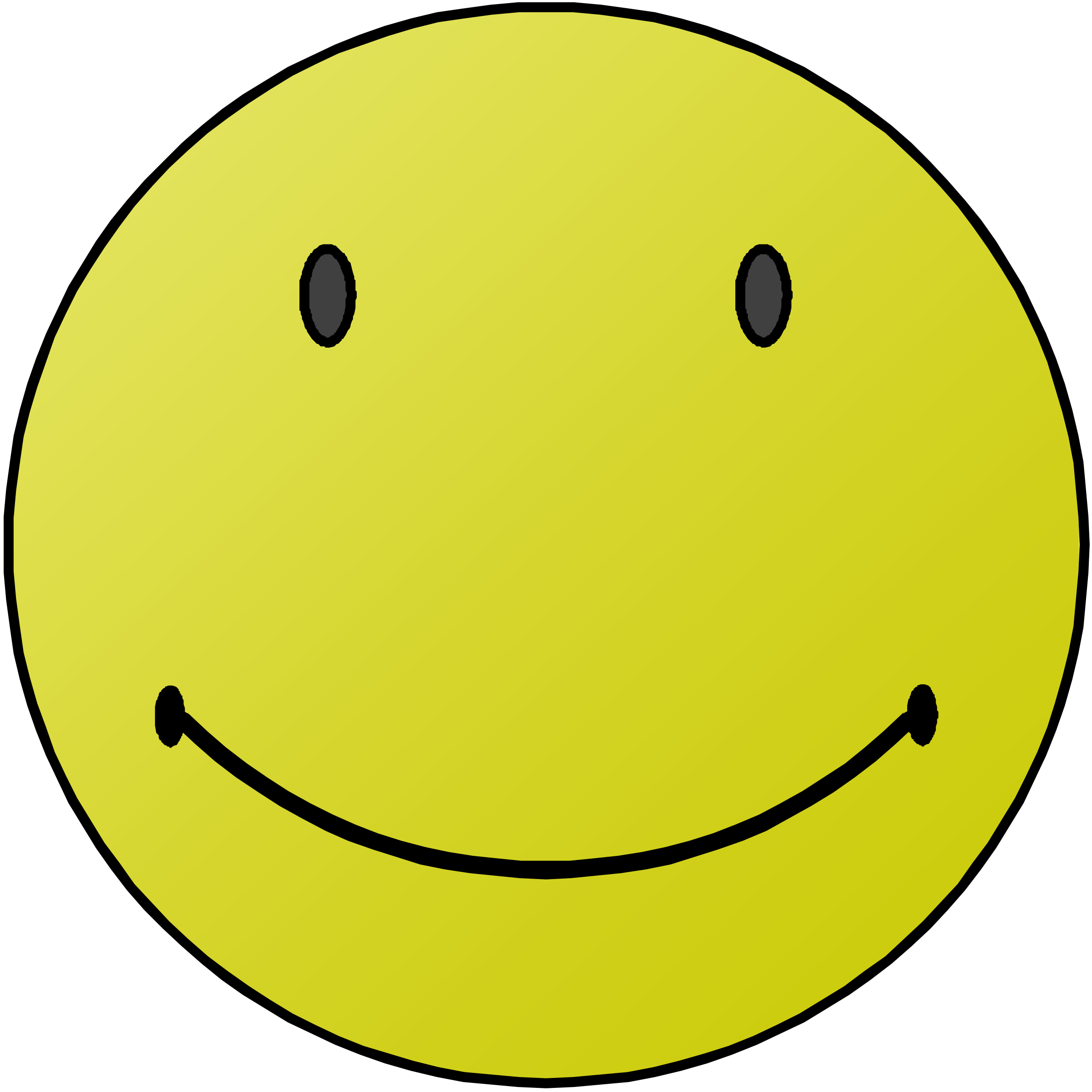 Smiley face with camera clipart