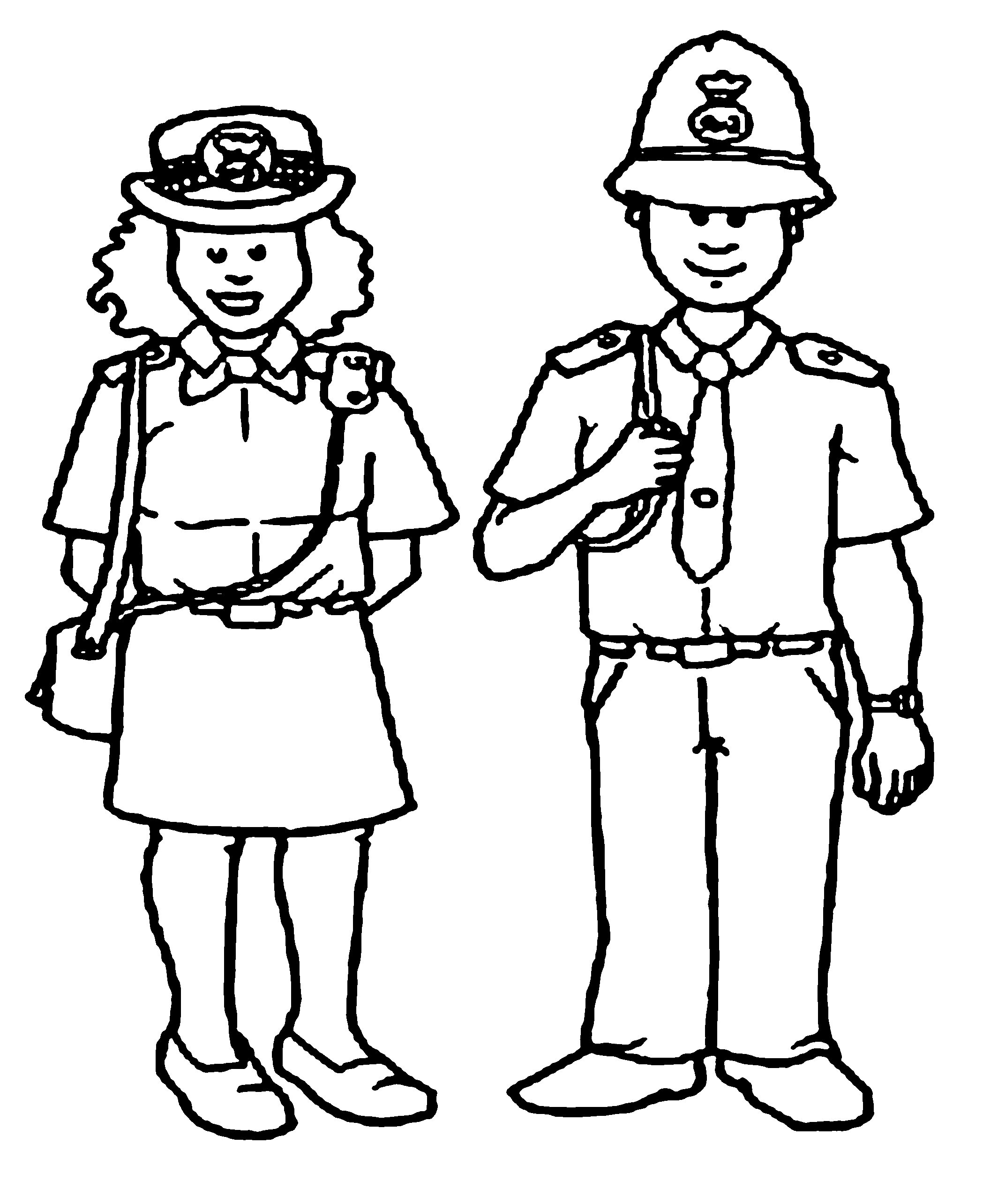 Policeman Coloring Pages - Drawing inspiration