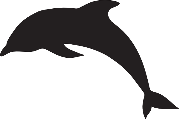 Dolphin Silhouette clip art - Free Clipart Images