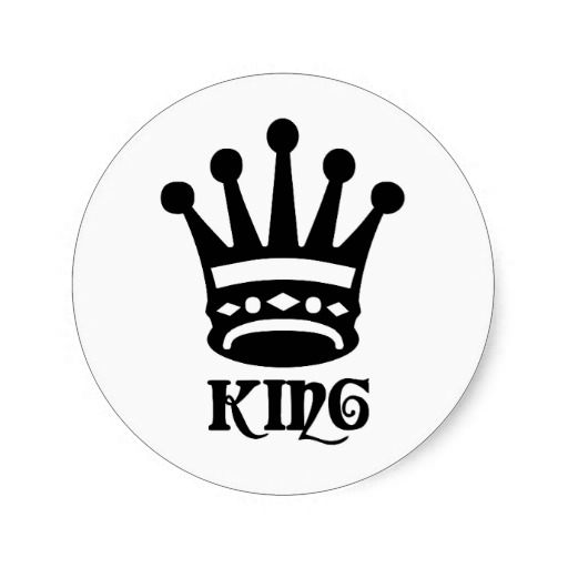 King Symbol Sticker | Zazzle