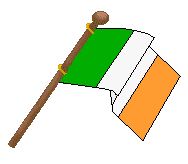 Flag Clip Art - Irish Flags - Free Flag Clip Art - Crossed Irish Flags