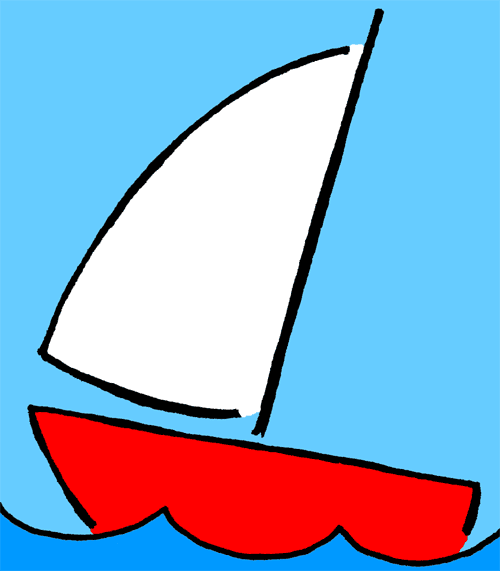 free clip art sailboat cartoon - photo #8