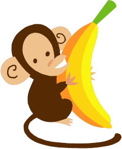 Monkey Pics With Bananas - ClipArt Best