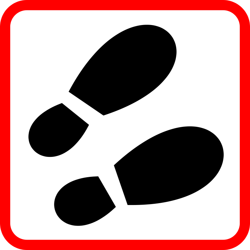 Clipart Footprints - Tumundografico