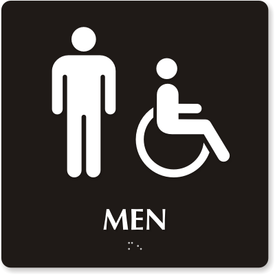 Mens Restroom Signs | Mens Bathroom Signs