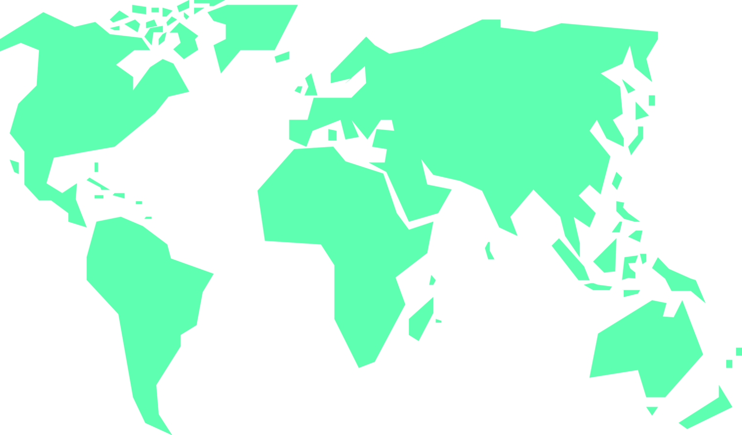 Map Of The World Simple Clipart - Free to use Clip Art Resource