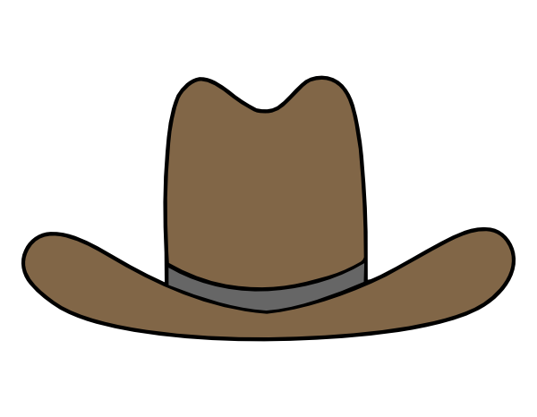 Cowboy Hat Stencil | Free Download Clip Art | Free Clip Art | on ...