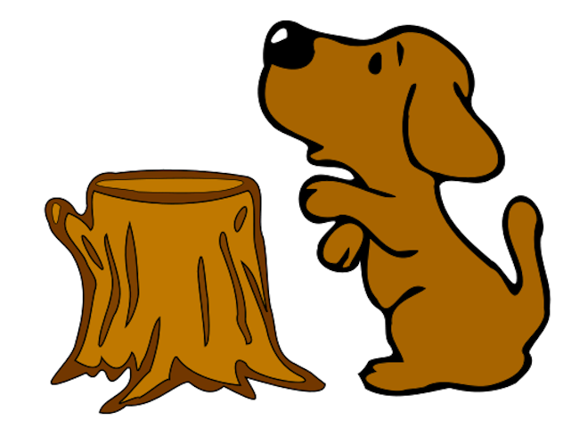 Creating in Carolina: Tree Stump and Puppy Dog