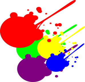 Paint Splatter Clip Art - Tumundografico