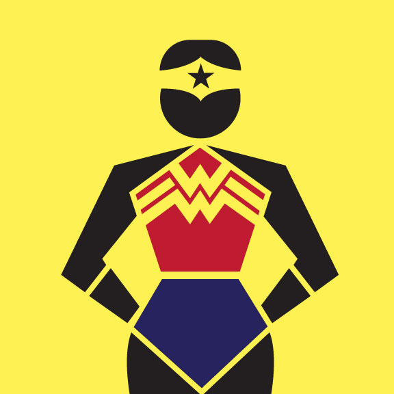 Clipart wonder woman superman logos