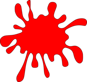 Red Paint Splatter Clipart